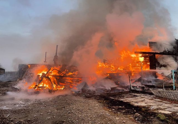 Пожар в Савватеевке
